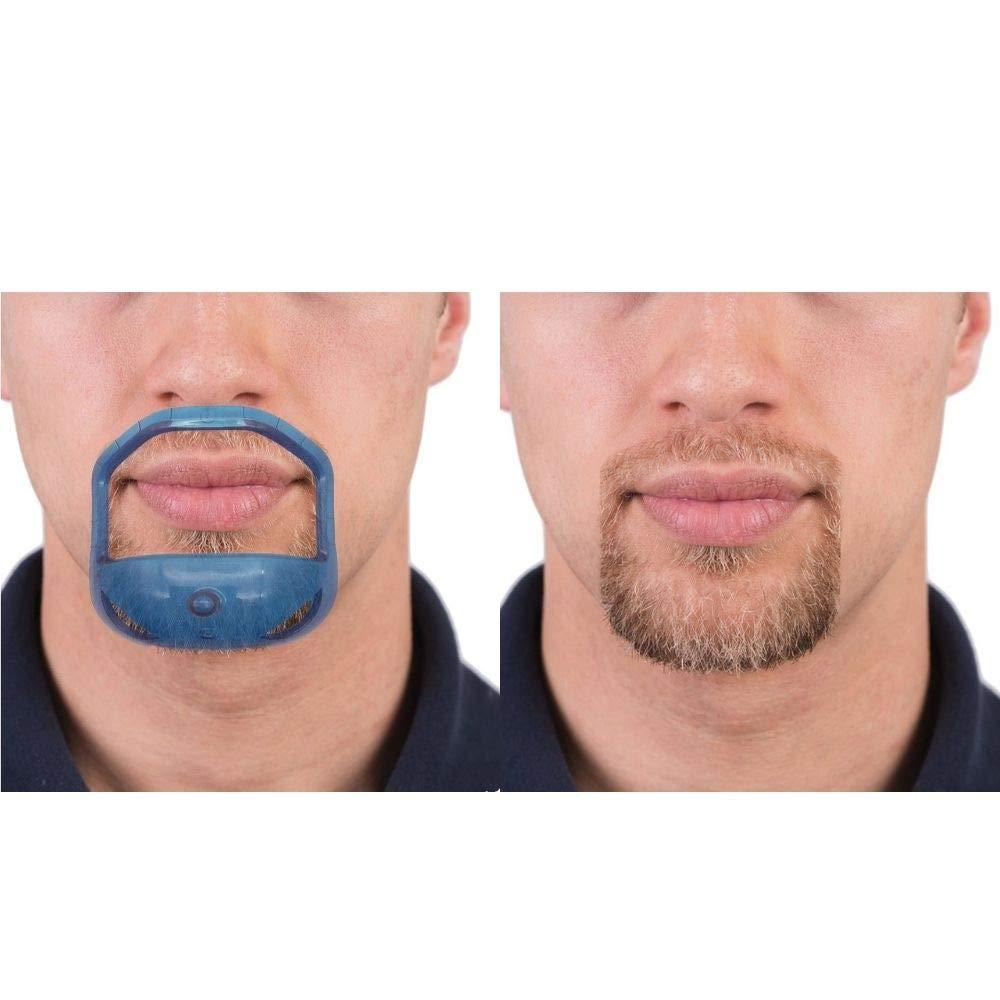 Sasha Square Sasha Square Goatee Shaper for Men, Beard Grooming Kit for Men, Barber Accessories, Beard Shaper for Men, Saves Time & Gives You Perfect Symmetric Beard (Blue)