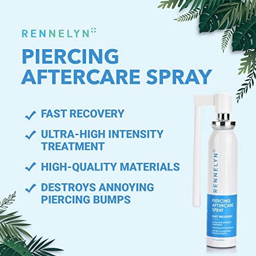 Rennelyn Rennelyn Piercing Aftercare Spray Bump Shrinking Solution Ultra-high Intensity Solution to Heal New Stretched Piercings Organic Herbal Extract Fine Mist 40ml