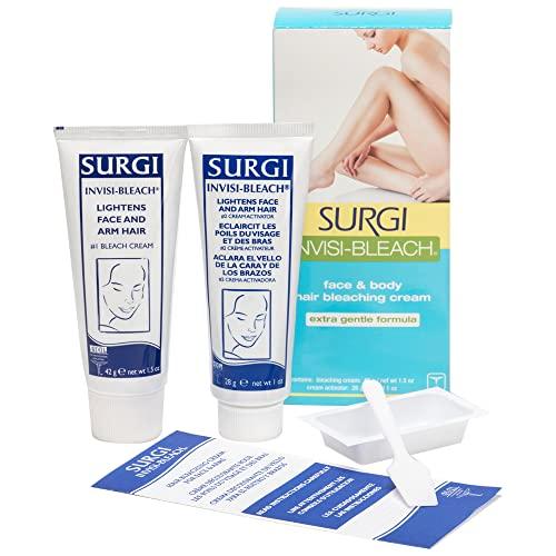 Surgi Invisi-bleach Surgi Wax Face & Body Hair Bleaching Cream, 1.5 ounces