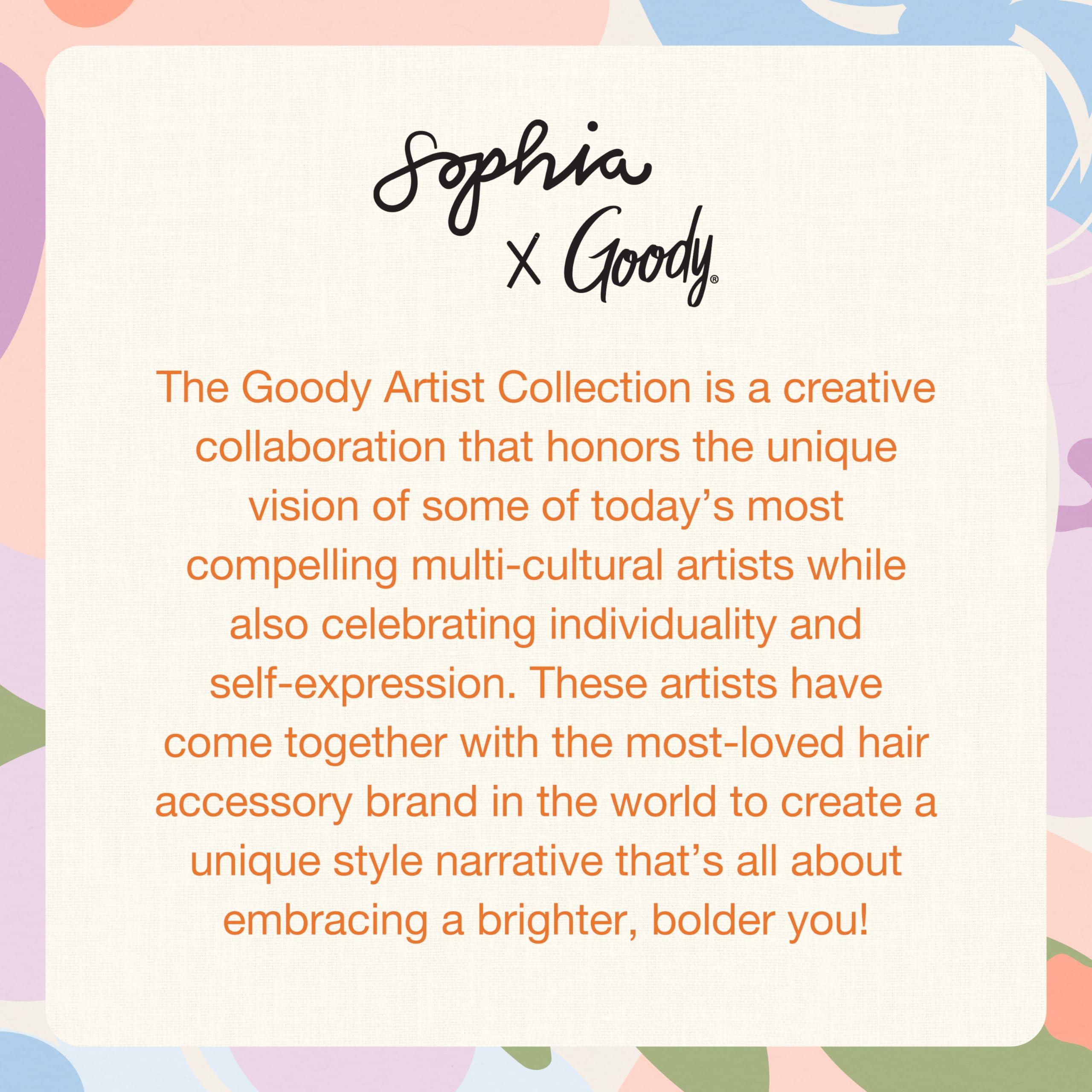 GOODY Goody X Sophia Yeshi SlideProof Claw Clip, Hair Clip for Women & Men, Secure Grip, For Medium-Thick Hair, Orange & Pink, Extra Large