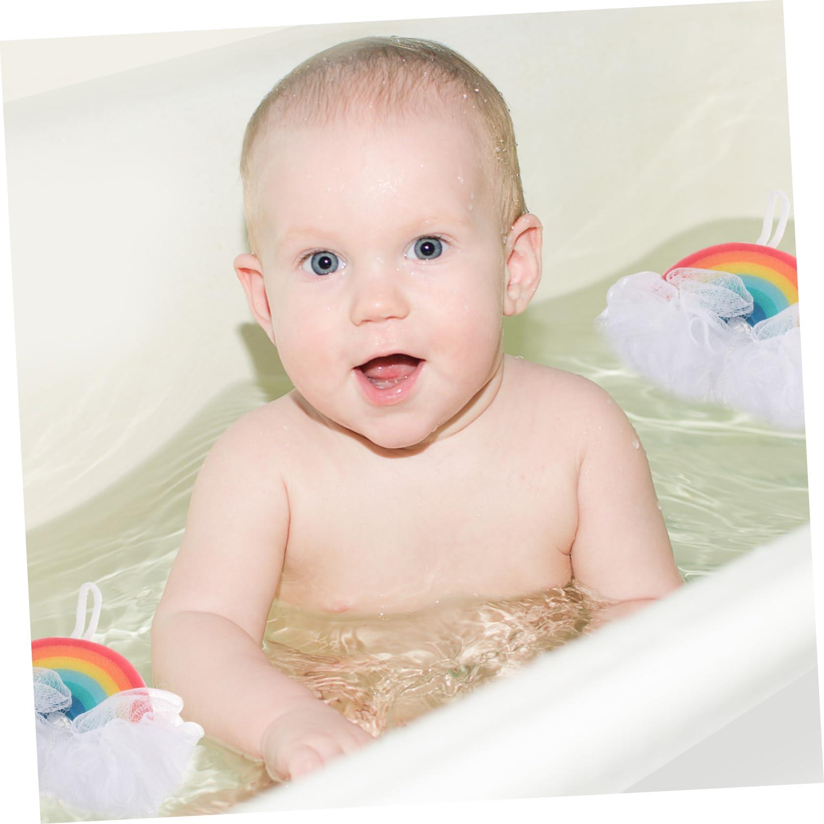 BELLIFFY BELLIFFY Girls Bath Sponge Bath Sponges Girls Girls\' Shower Sponge Kids Bath Sponge Gentle Exfoliating and Comfortable Sponge Set