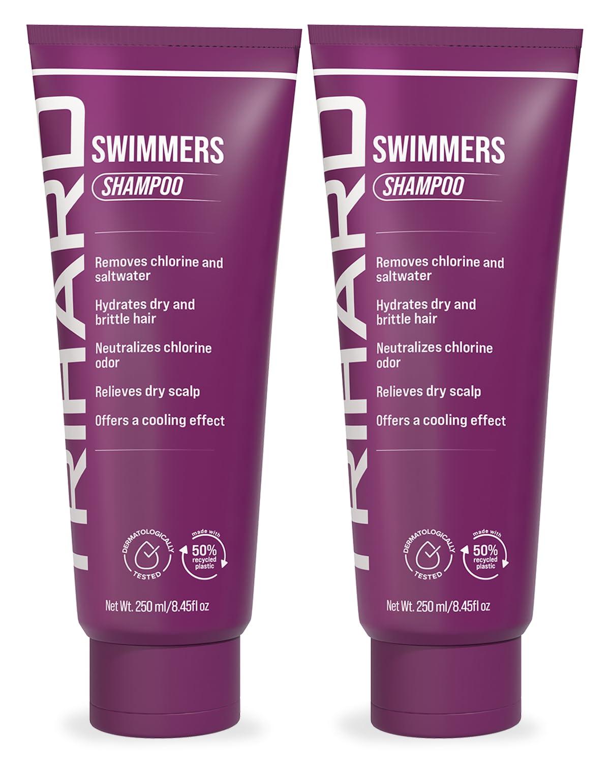 TRIHARD TRIHARD Swimmers Shampoo Extra Boost | Removing Chlorine and Hard Water Negative Effects | Specialized Swim Shampoo (Pack of 2)