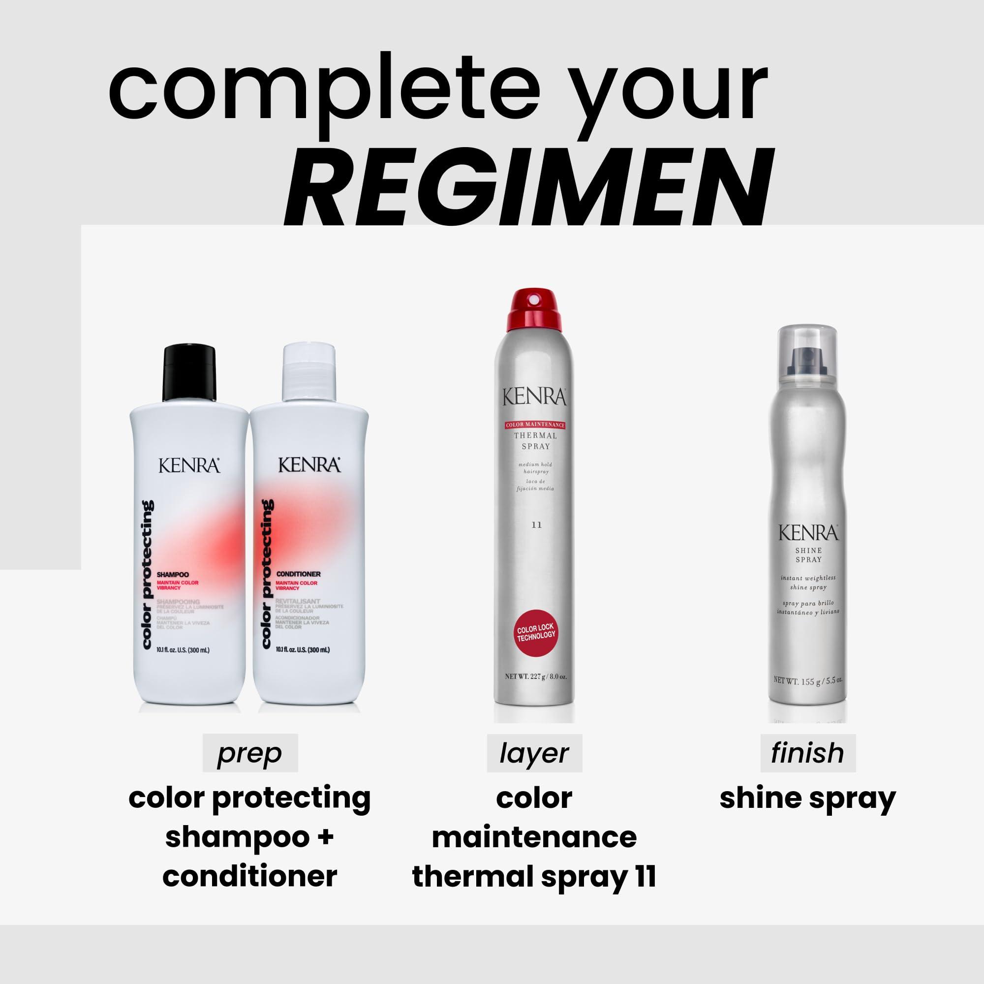 Kenra Professional Kenra Color Maintenance Thermal Spray 11 | Color Protection Hairspray | All Hair Types | 8 oz (Pack of 1)