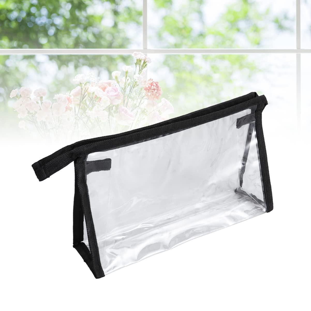 Hemoton Hemoton Clear Makeup Pouch Pvc Bag Clear Bags Airport Bag Airport Liquids Bag Womens Toiletry Bag Clear Makeup Bag Black Makeup Bag Toiletry Bag Clear Toiletries Travel Cosmetic