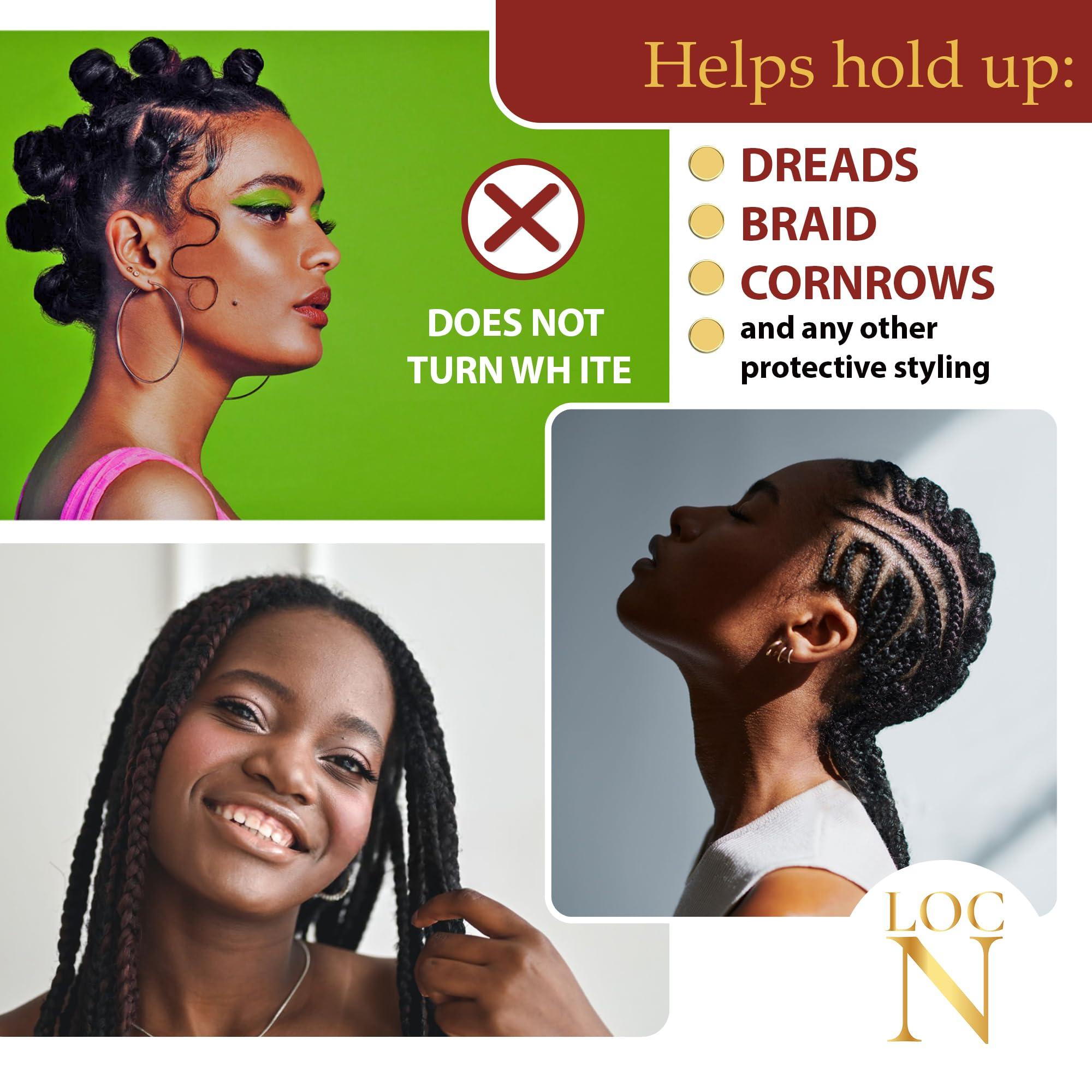 LOCN LOCN Twists Braids Wave Edge Gel, Extra Hold, 16 oz (448 ML)