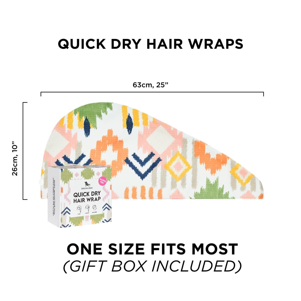 Dock & Bay Dock & Bay Turban Hair Towel - for Home & The Beach - Super Absorbent, Quick Dry - Dream Catcher