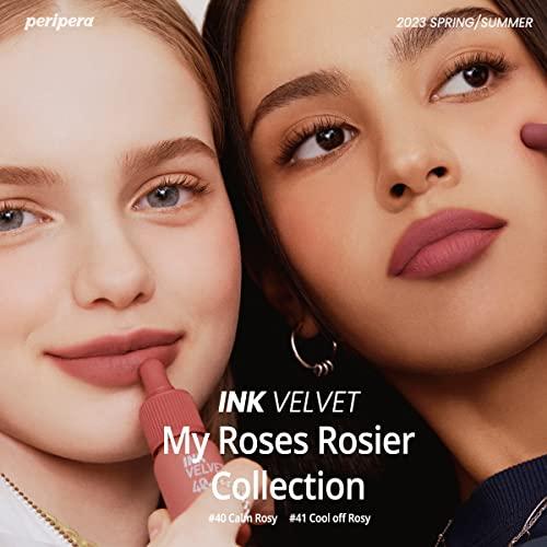 Peripera Peripera Ink the Velvet Lip Tint, High Pigment Color, Longwear, Weightless, Not Animal Tested, Gluten-Free, Paraben-Free (040 CALM ROSY)