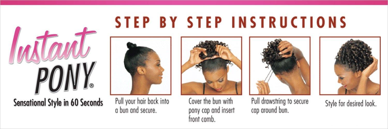 Sensationnel NATURAL AFRO 10 (1 Jet Black) - Sensationnel Instant Pony Synthetic Drawstring Ponytail
