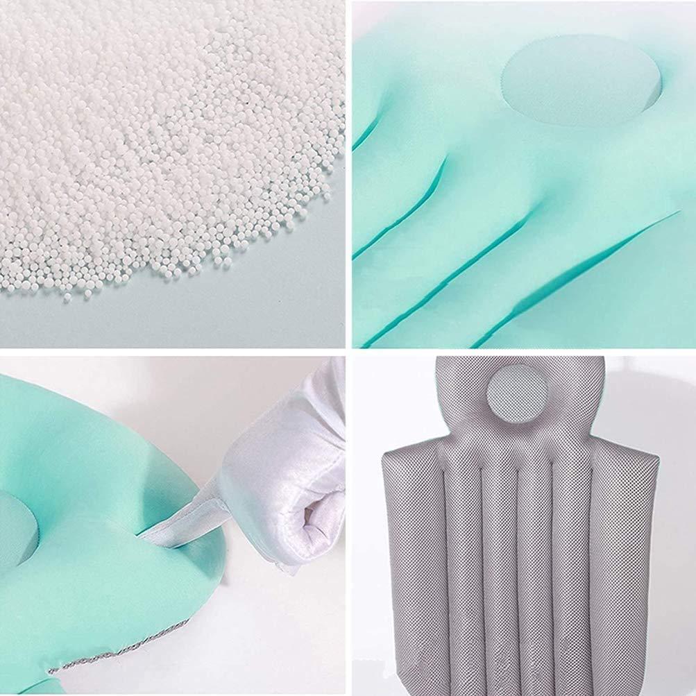 RACUT Bath Pillow Full Body Waterproof Spa Bath Pillow Comfortable Soft Thick Cushion for Head Neck Shoulder Relaxing Back Support Pink