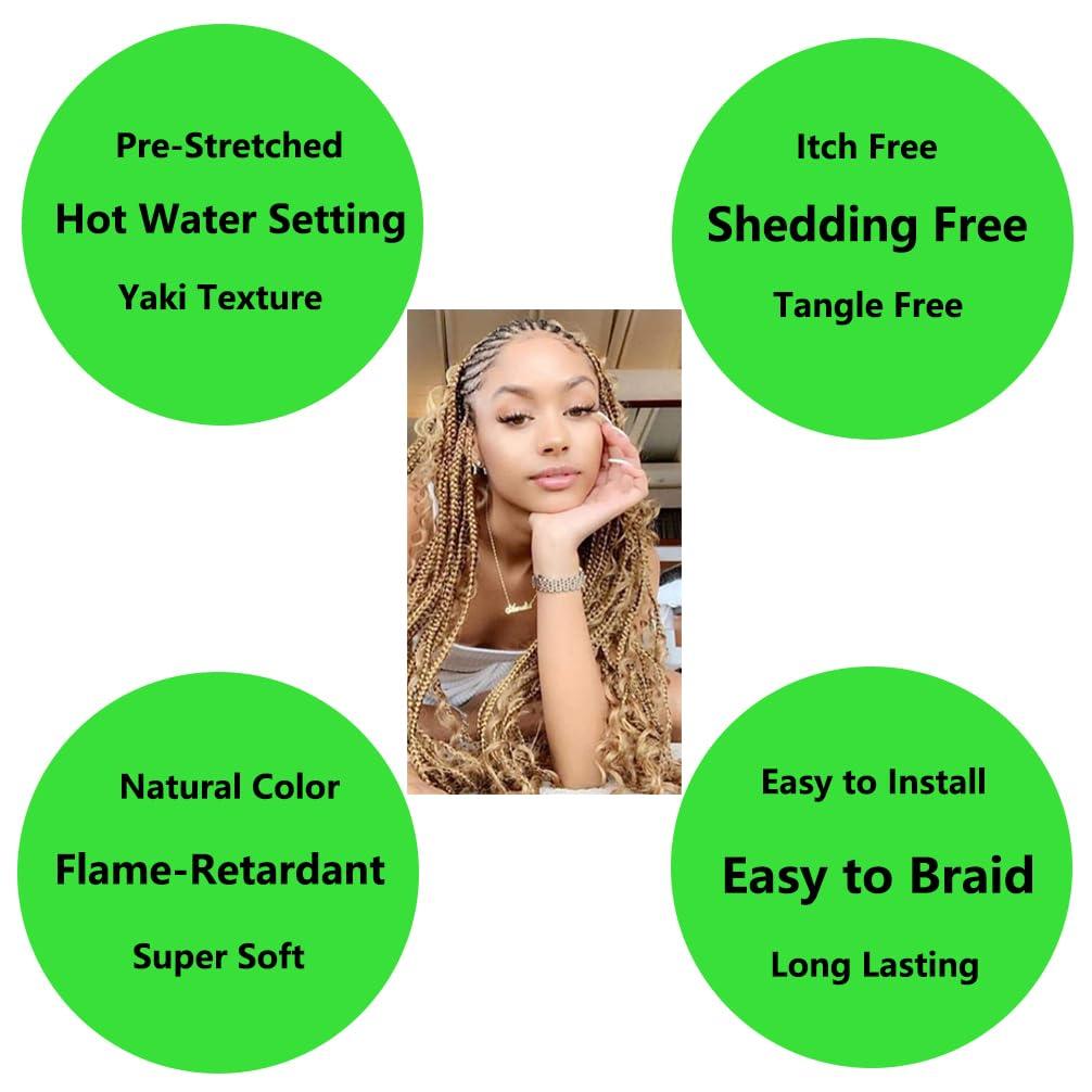 BALINGHAIR BALINGHAIR Pure White Braiding Hair Pre-stretched 30 Inches Long Braiding Hair Extensions Flame Retardant Braids Hair(60#-8Pcs)