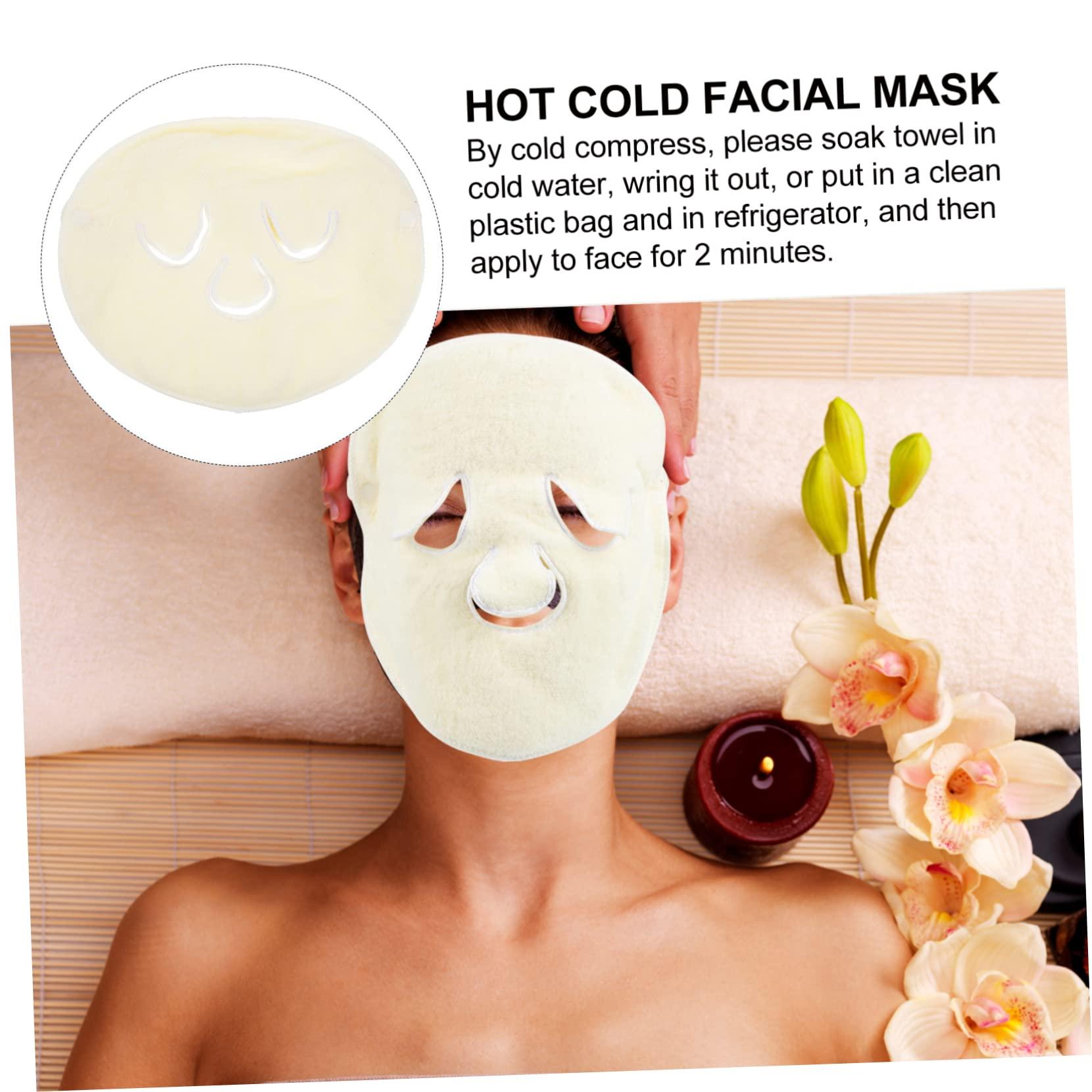 Healeved Healeved 1 PC Mask Towel Women Polyester Towel Reusable Facial Whitening Facial Towel Anti Aging Eye Patches Spa Towel Eye Cheek Stick Pad Face Patches Skincare Hot and Cold Steamer Women's