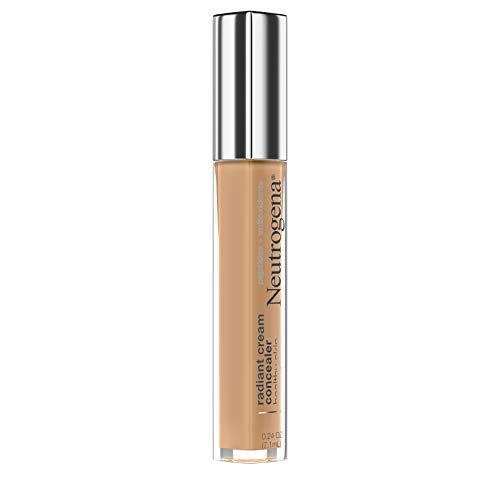 Neutrogena Neutrogena Healthy Skin Radiant Brightening Cream Concealer with Peptides & Vitamin E Antioxidant, Lightweight Perfecting Concealer Cream, Non-Comedogenic, Hazelnut Medium 01 warm undertones, 0.24 oz
