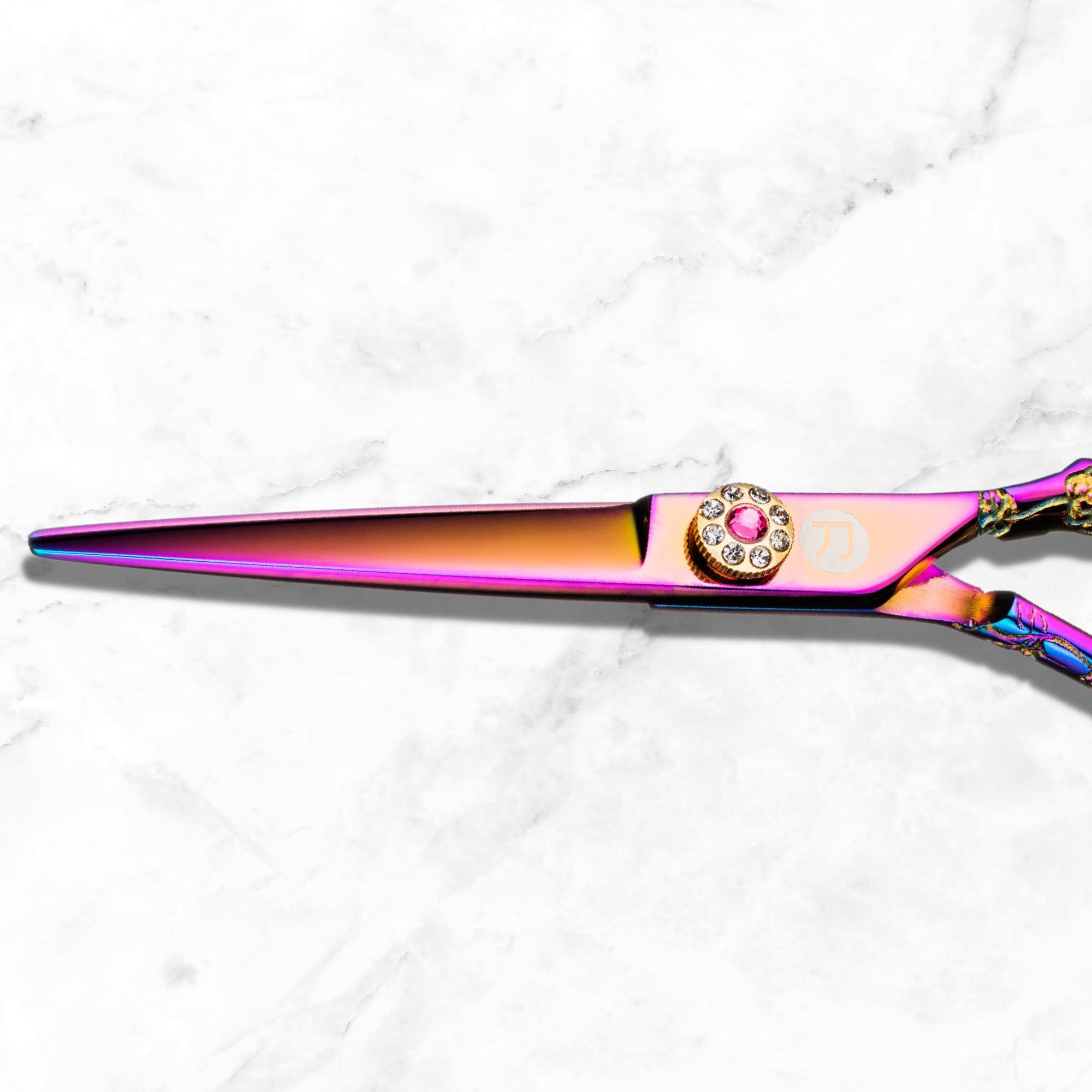Saki Shears Saki Shears Kohana Professional Pink Hair Cutting Scissors - Sharp Hairdresser Shears With Pink Titanium Finish - Japanese 440C Steel