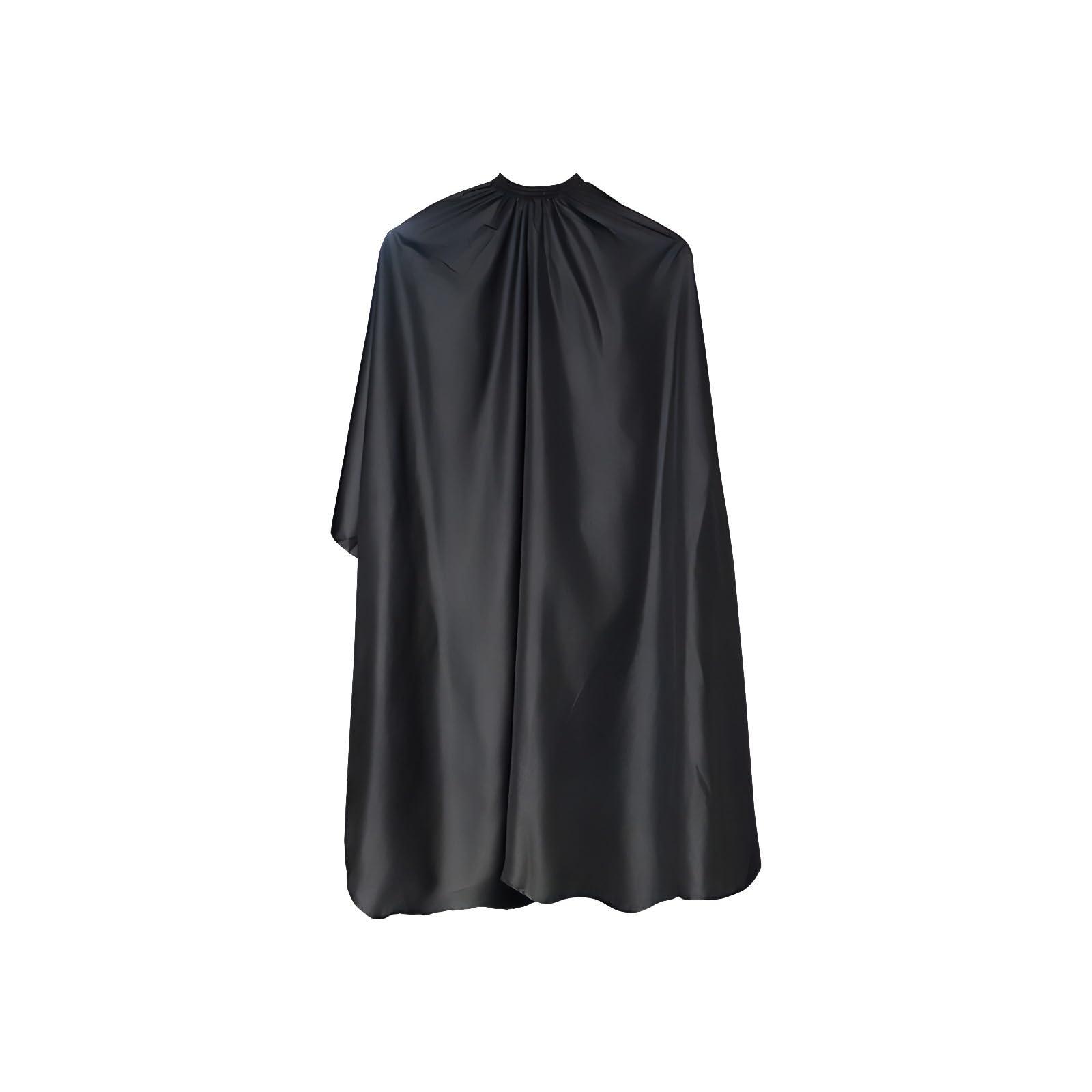 Nicoc Nicoc Professional Salon Barber Cape,Waterproof Polyester Hair Cutting Cape,Unisex,Black, Large Haircut Cape