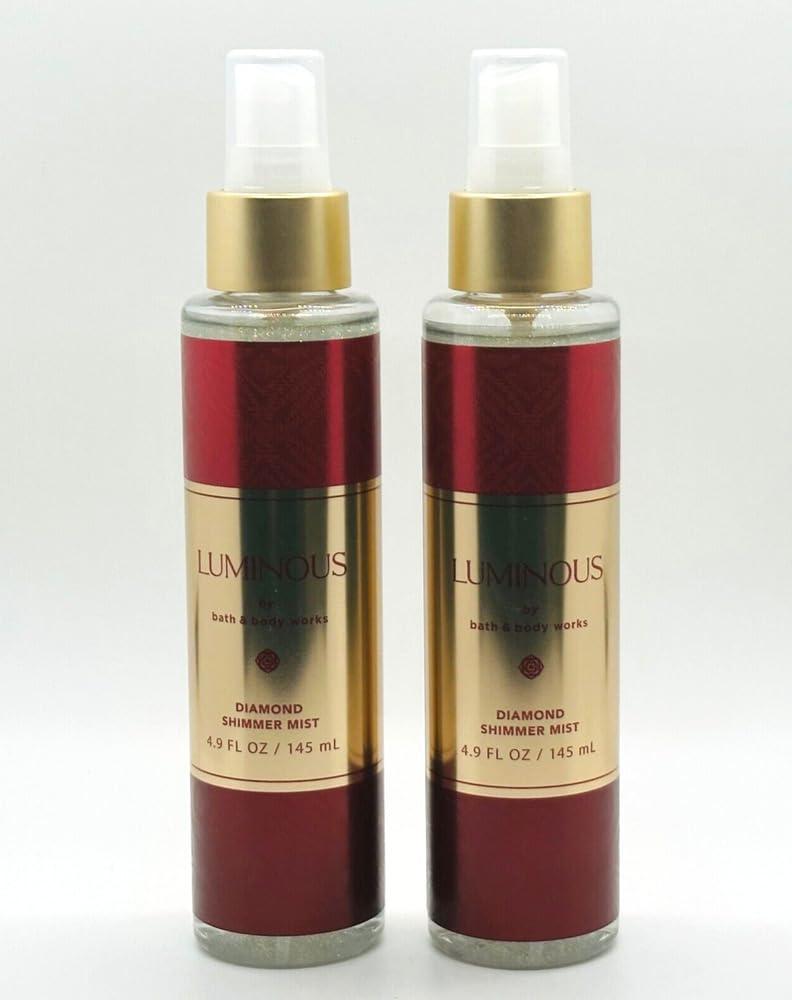 White Barn Bath & Body Works - LUMINOUS - 2-Pieces Diamond Shimmer Mist and Hello Gorgeous Gift Bag