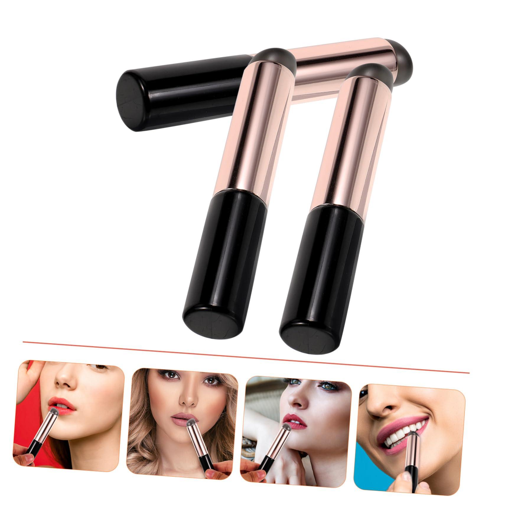 Angoily Angoily Silicone Lip Makeup Brush Applicator for Lipstick Lip Gloss Reusable Lip Brush Set of 3
