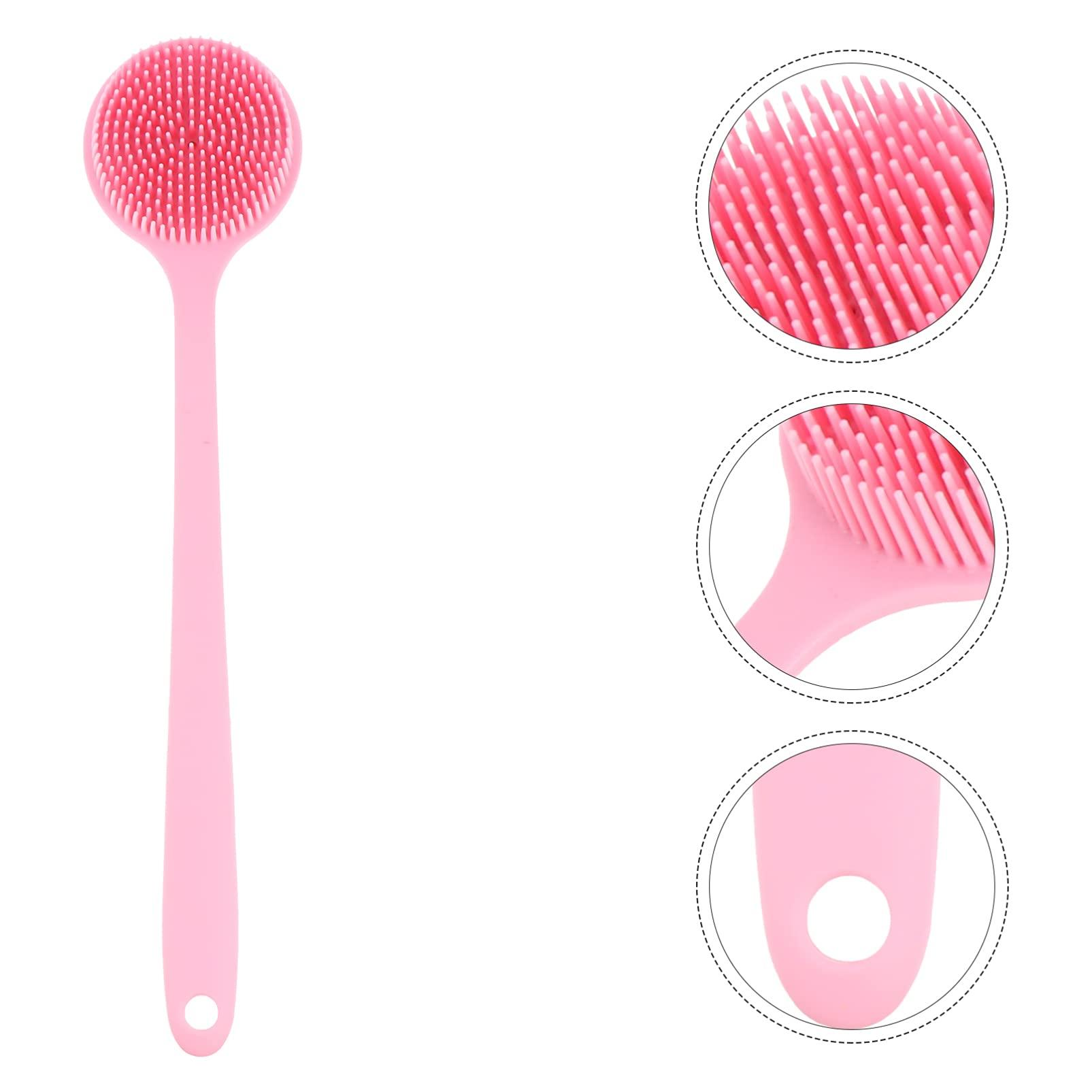 ASAKKURA ASAKKURA Long Handle Bath Brush Cleaner Cleansing Mens Accessories Shower Back Scrubber for Women Lotion Applicator Handles Back Body Brush Self Tanning Lotion Portable Bodu Pink