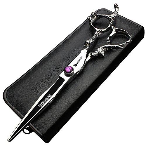 SHARONDS 7" 7.5" 8"9" Professional Hairdressing Scissors Barber Salon Hair Cutting Dragon Shears (Large). (7 inch—A)