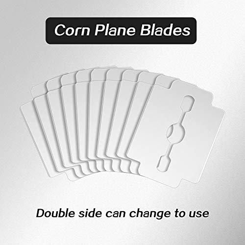 Mudder Mudder 120 Pieces Callus Shaver Replacement Blades Corn Plane Stainless Steel Blades Foot Care Tool for Removing Callus