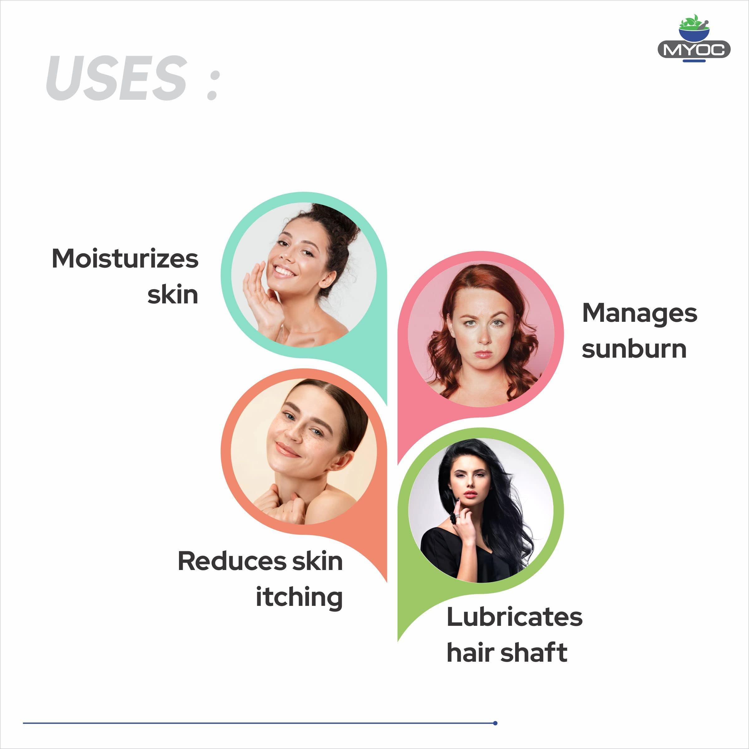 MYOC MYOC DL-Panthenol Powder - Provitamin B5 Powder for Cosmetics, DIY, Hair & Skin Care - 8 oz / 227 gm (8 Oz)