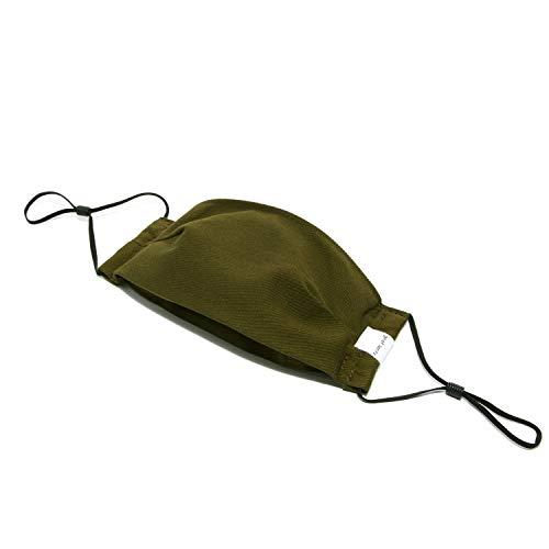 Graf Lantz Graf Lantz Zenbu Organic Cotton Face Mask - Petite Over Ear with Adjusters - Reusable & Machine Washable (Petite, Olive)