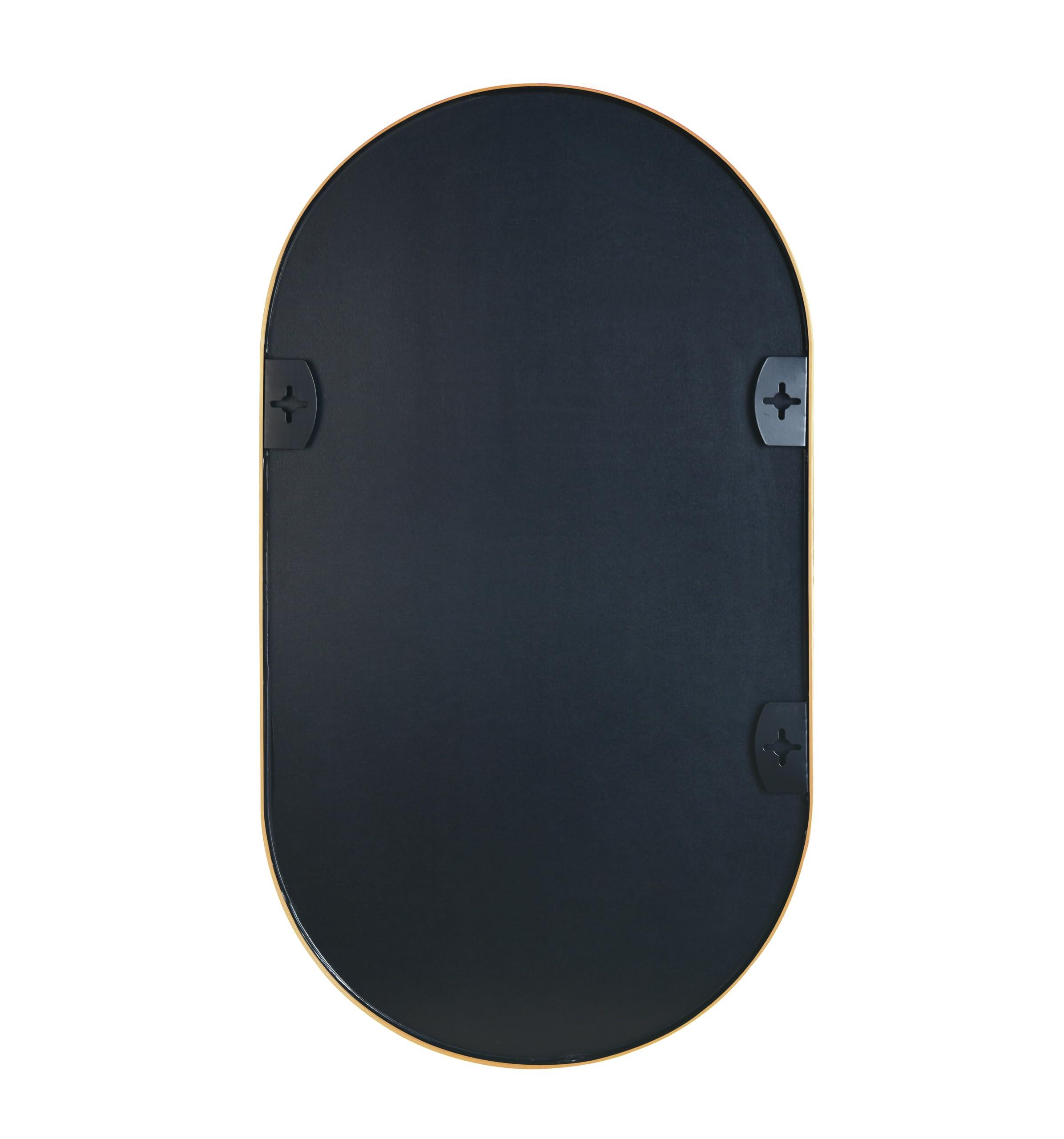 Generic Gold 20 * 33IN Pill Shaped Mirror