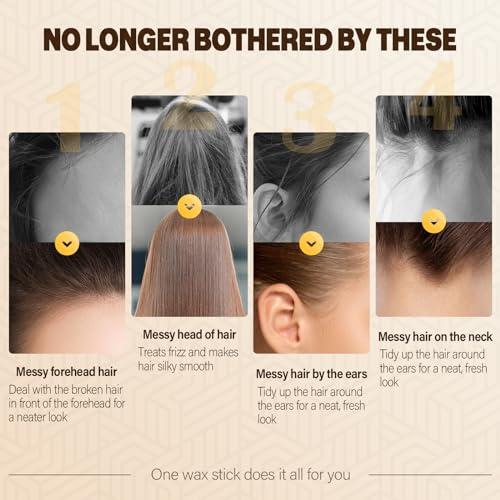 EFLY EFLY Hair Wax Stick, Non-Greasy Styling Pomade for Fly Away, Edge Frizz and Wigs (1)