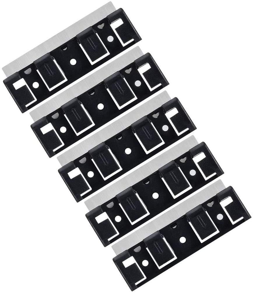 hygger hygger Stainless Steel Replacement Magnetic Scraper Blades Razor for HG-815 Cleaner 5-Pack (Small)