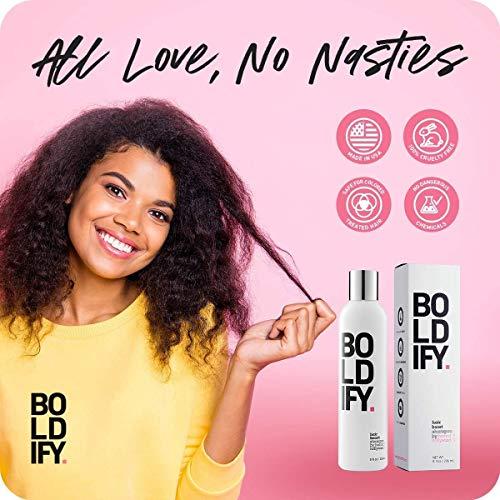 Boldify Hairline Powder (Dark Blonde) + Shampoo: Boldify Bundle: Root Touchup Hair Loss Powder and Natural Volumizing Shampoo for Fine Hair.