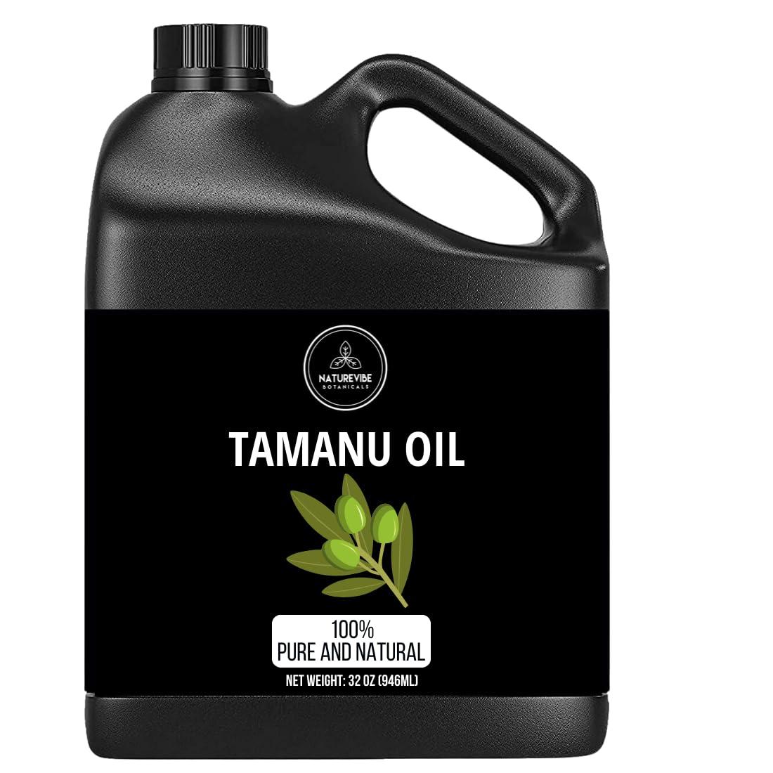 Naturevibe Botanicals Naturevibe Botanicals Tamanu Oil 32 Ounces | 100% Pure and Natural | Great for Skin Care and Hair Care