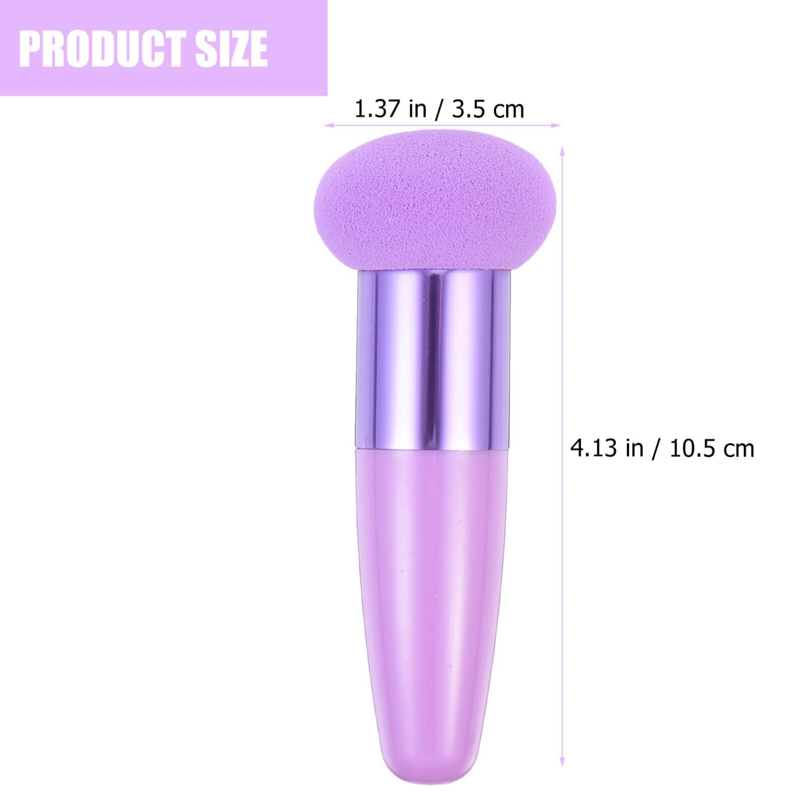 POPETPOP POPETPOP Makeup Sponge with Handle Foundation Applicator: Heart Shaped Cosmetic Sponges Wedge Blending Sponge Mushroom Powder Puff for Foundation Concealer, 3pcs