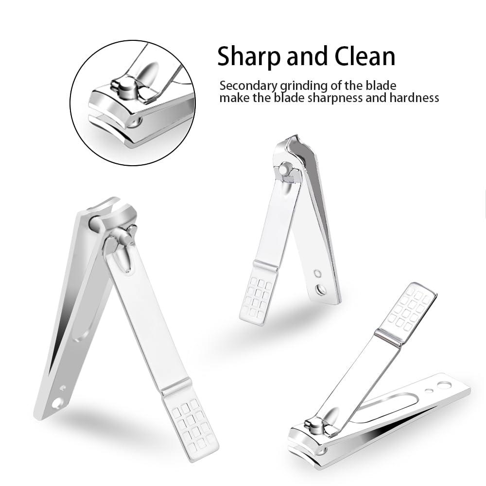 ZIZZON ZIZZON Manicure, Pedicure Kit, Nail Clippers Set of 12Pcs, Professional Grooming Kit, Nail Tools with Luxurious Travel Case