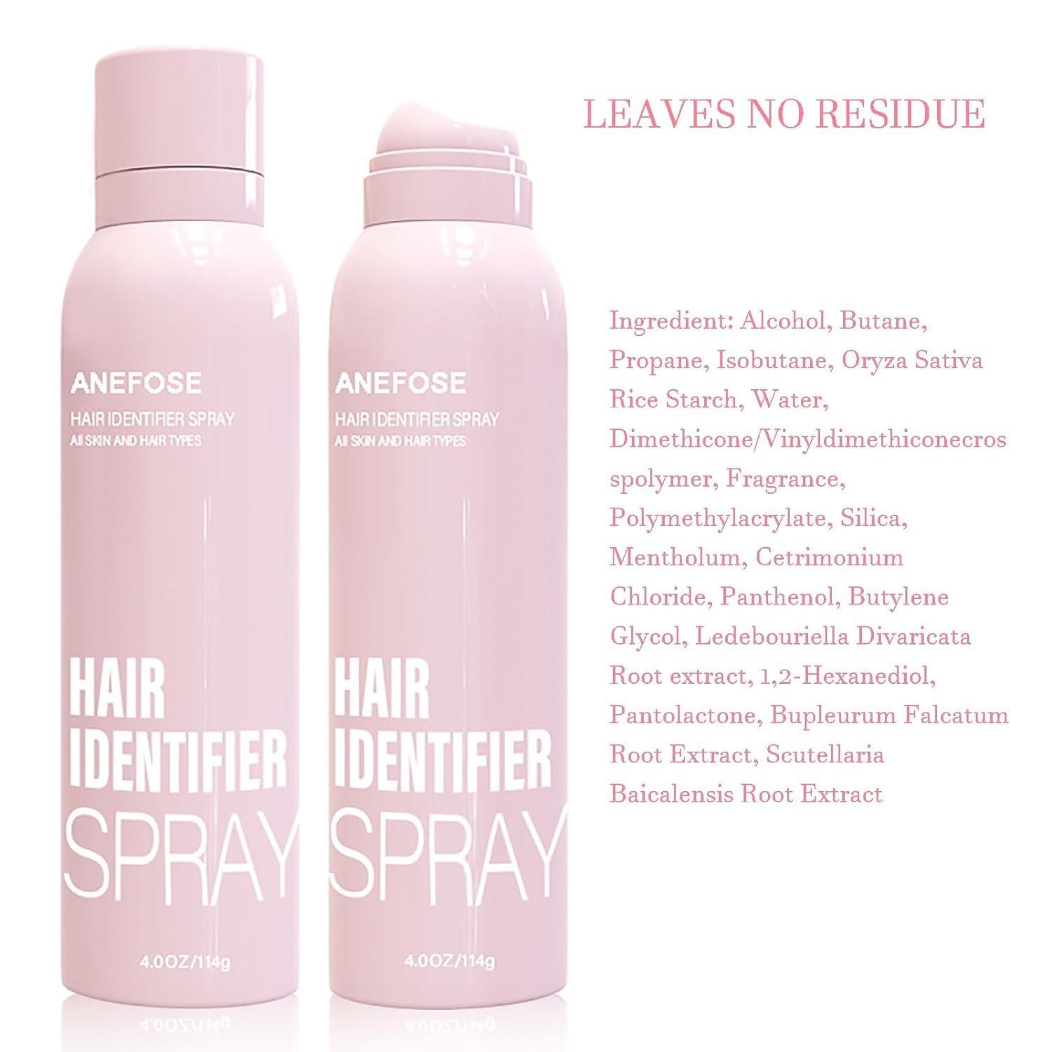 AZX Hair Identifier Spray for Face Shaving, Face Hair Identifier Spray, White Dermaplaning Spray Powder Hair Removal with 4 Shavers,Skin Dermaplaning Spray for Face (3PCS)