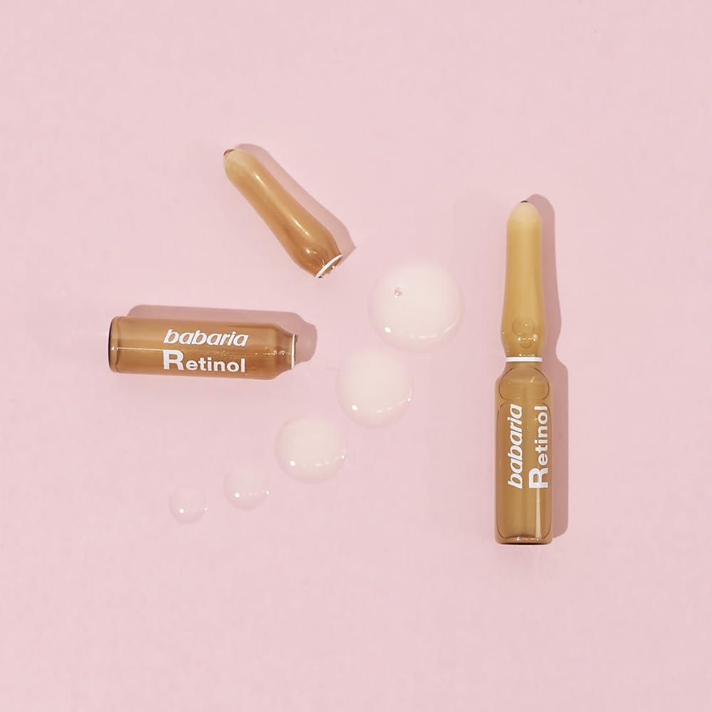Babaria Babaria - Retinol Ampollas Antiedad Procollagen, Piel Renovada, Firme y Elstica, con Vitamin A Premium, Apto para Todo Tipo de Pieles, Incluso Sensibles - 5 Uds de 2 ml