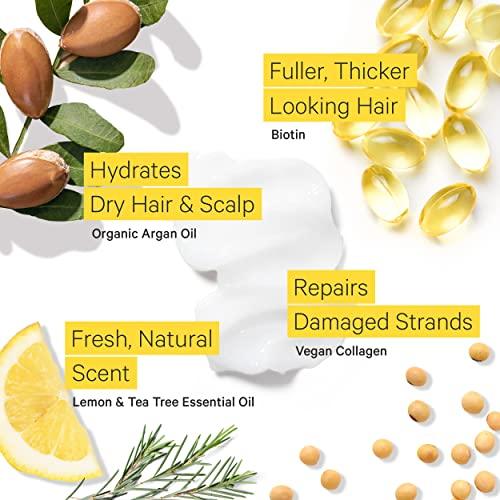 Tree to Tub Tree to Tub Citrus Body Wash for Dry Skin Sensitive Skin Vegan Biotin and Collagen Conditioner for Dry Damaged Hair pH Balanced Moisturizing Body Wash Volumizing Fine Hair Thickening Conditioner