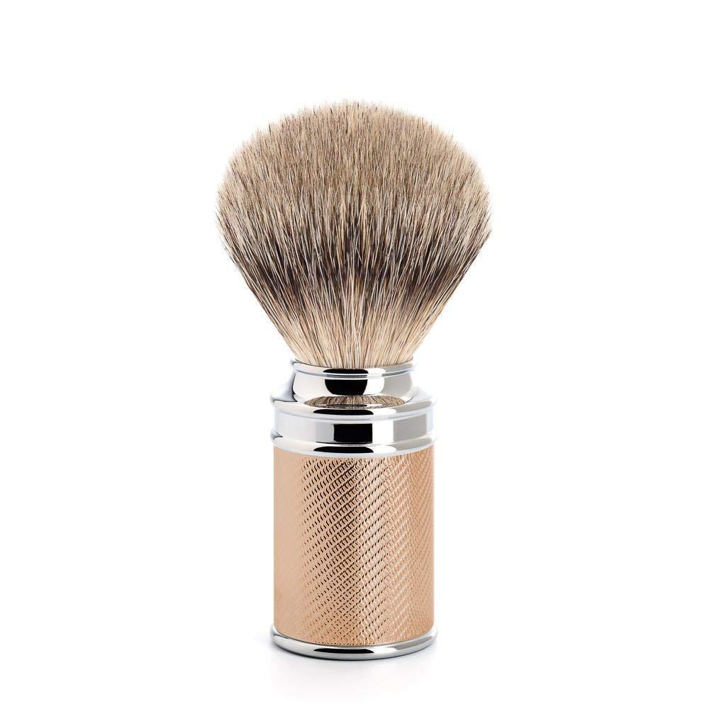M MÜHLE MÜHLE Rosegold Silvertip Badger Safety Razor (Closed Comb) Shaving Set - Perfect for Every Day Use, Barbershop Quality Close Smooth Shave
