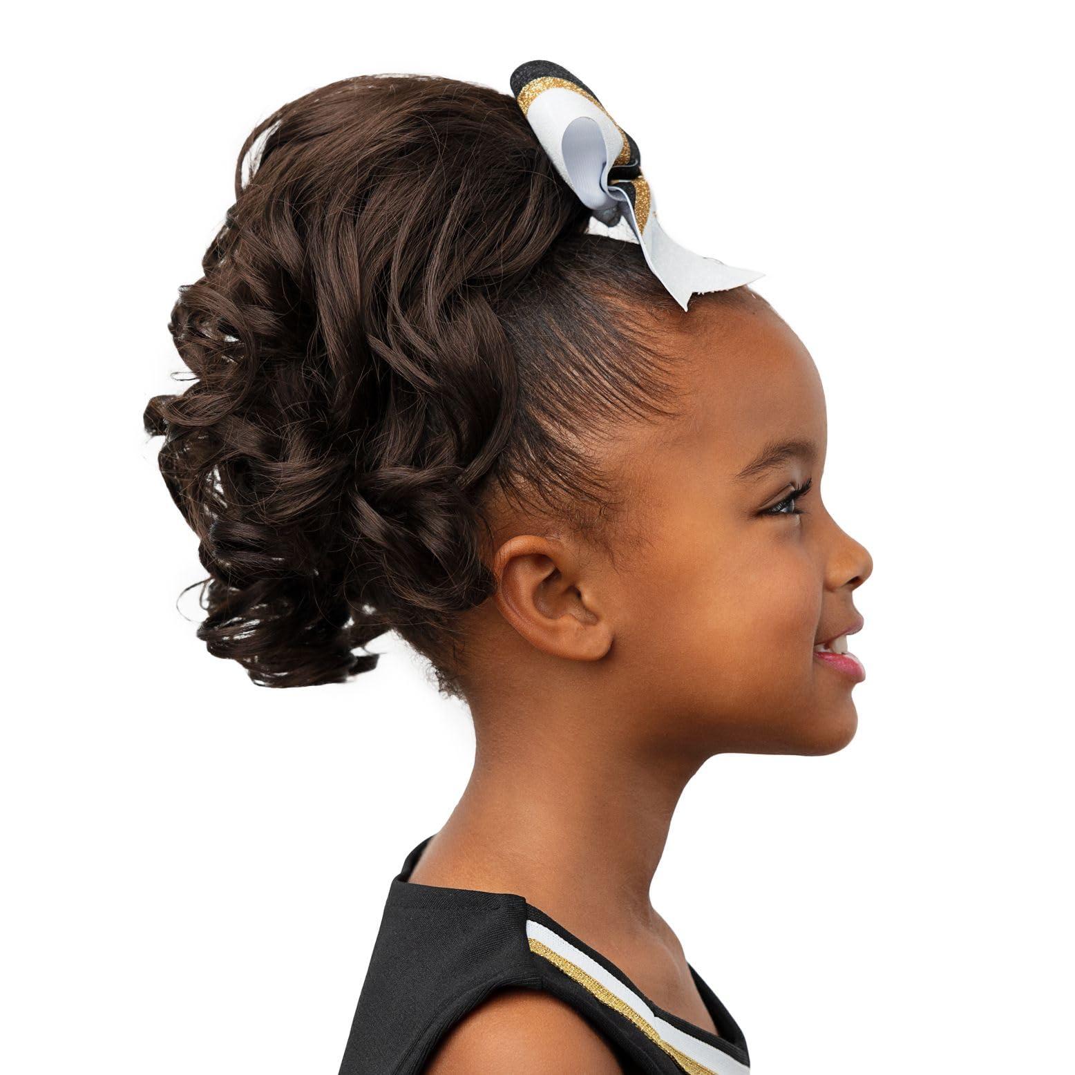 Girly Curls Girly Curls Cheerleader Hairpiece for Young Girls 13\" Curly Cheer Hairpiece (Auburn)
