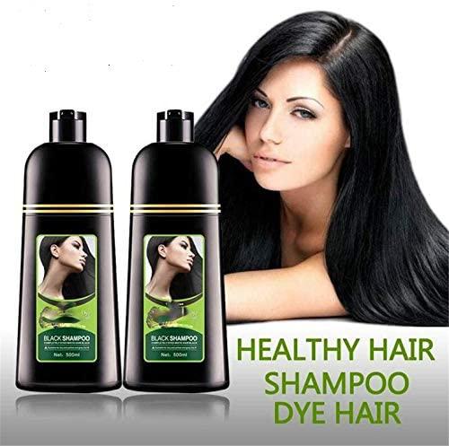 Deysen Organic Natural Fast Hair Dye Only 5 Minutes Noni Plant Black Shampoo, Black Hair Shampoo, Hair Growth Shampoo, Restore Lustrous and Shiny Hair Shampoo for Men and Women