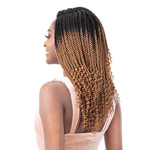 FreeTress Braids FreeTress Braids Synthetic Pre Looped Crochet Braid 3X GORGEOUS TWIST 12 (OT30), 1-pack