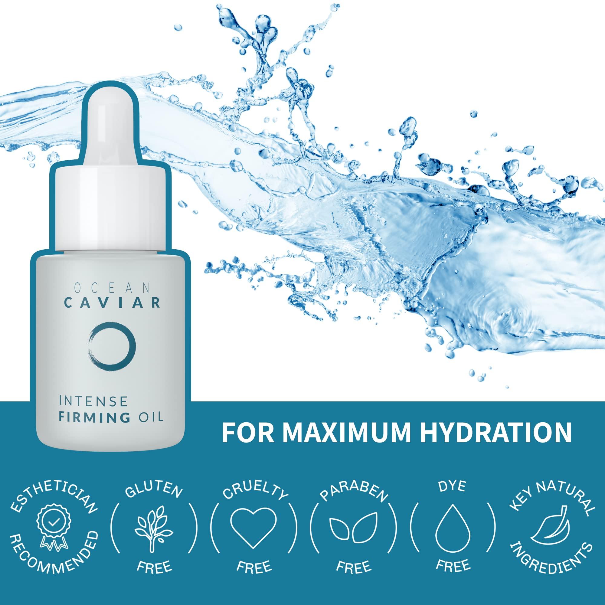 Noche Y Dia Noche Y Dia Caviar Firming Oil - Anti Aging Face Serum with Vitamin E - Firm & Lift Skin - Targets Fine Lines & Wrinkles - 20mL (.67 fl oz)