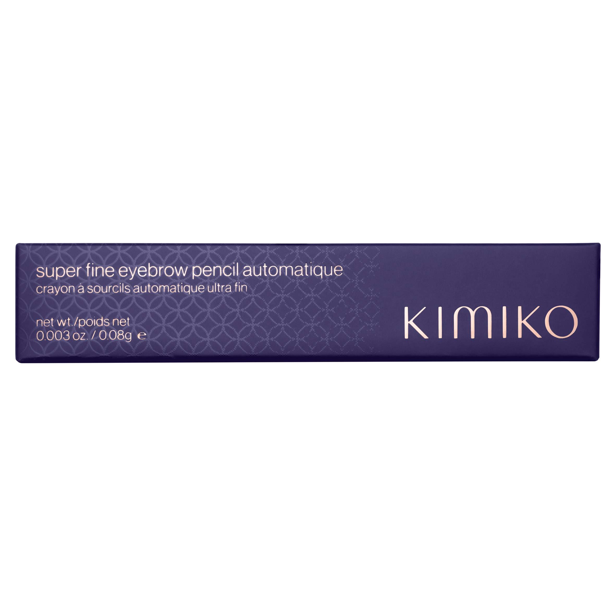 Kimiko KIMIKO Fine Eyebrow Pencil Automatique - Coffee (Twist Up Pencil, Long Wear Formula, Comes with Covered Brush for Natural Looking Brows)