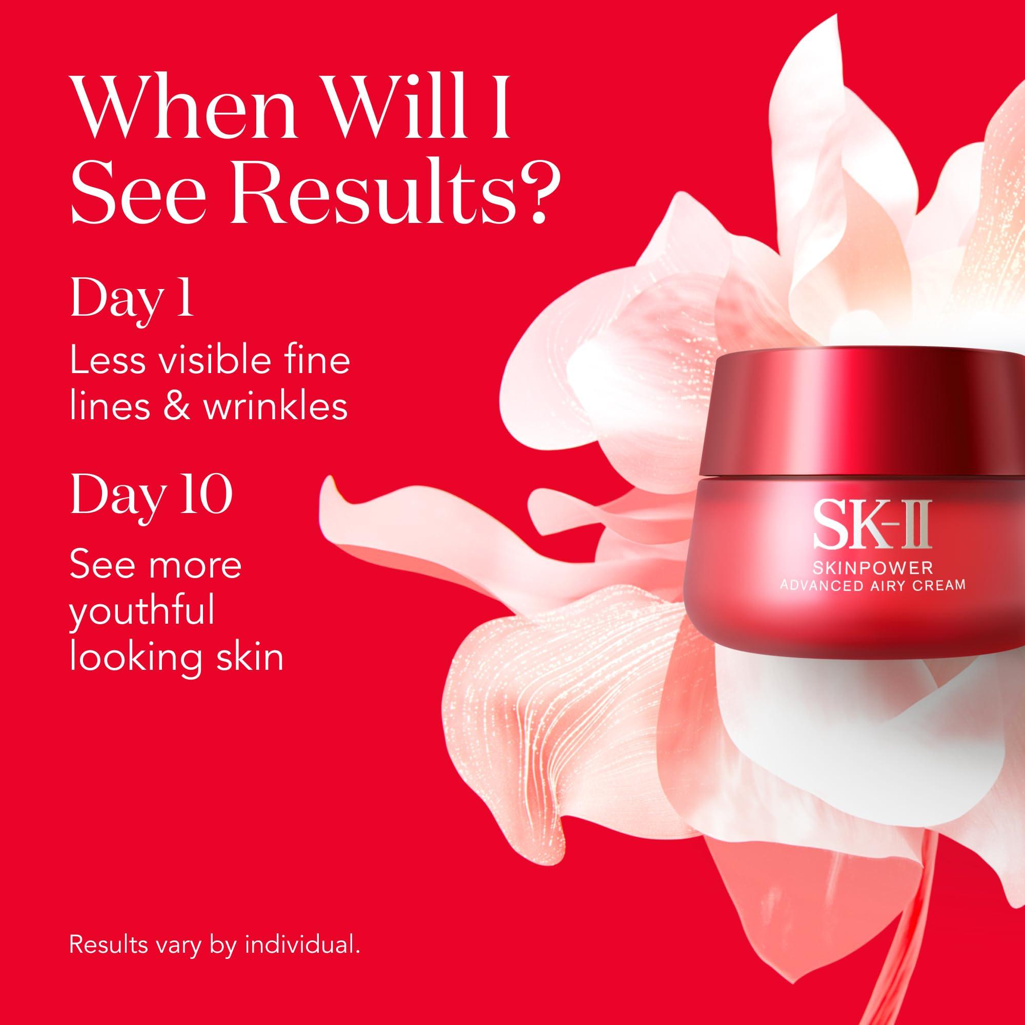 SK-II SK-II SKINPOWER Airy Face Cream - Anti Aging Wrinkle Cream for Oily & Dry Skin - Antioxidant-Rich Formula to Help Protect Skin While Improving Firmness & Elasticity (1.7 oz)