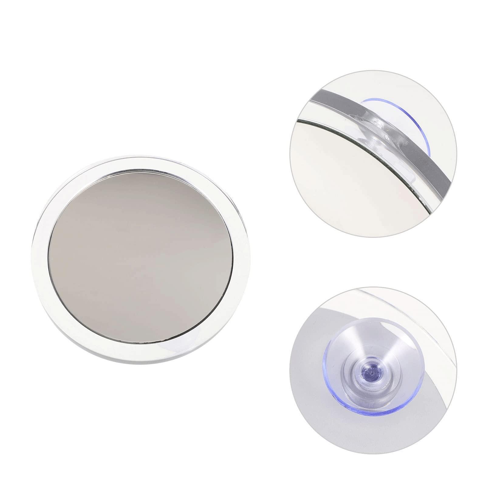 JAJKAFCL JAJKAFCL Mirror Suction Cup Cosmetic Mirror 360 Rotation Mirror LED Suction Cup Shower Shave Make Up Fog Free Flexible Mirror