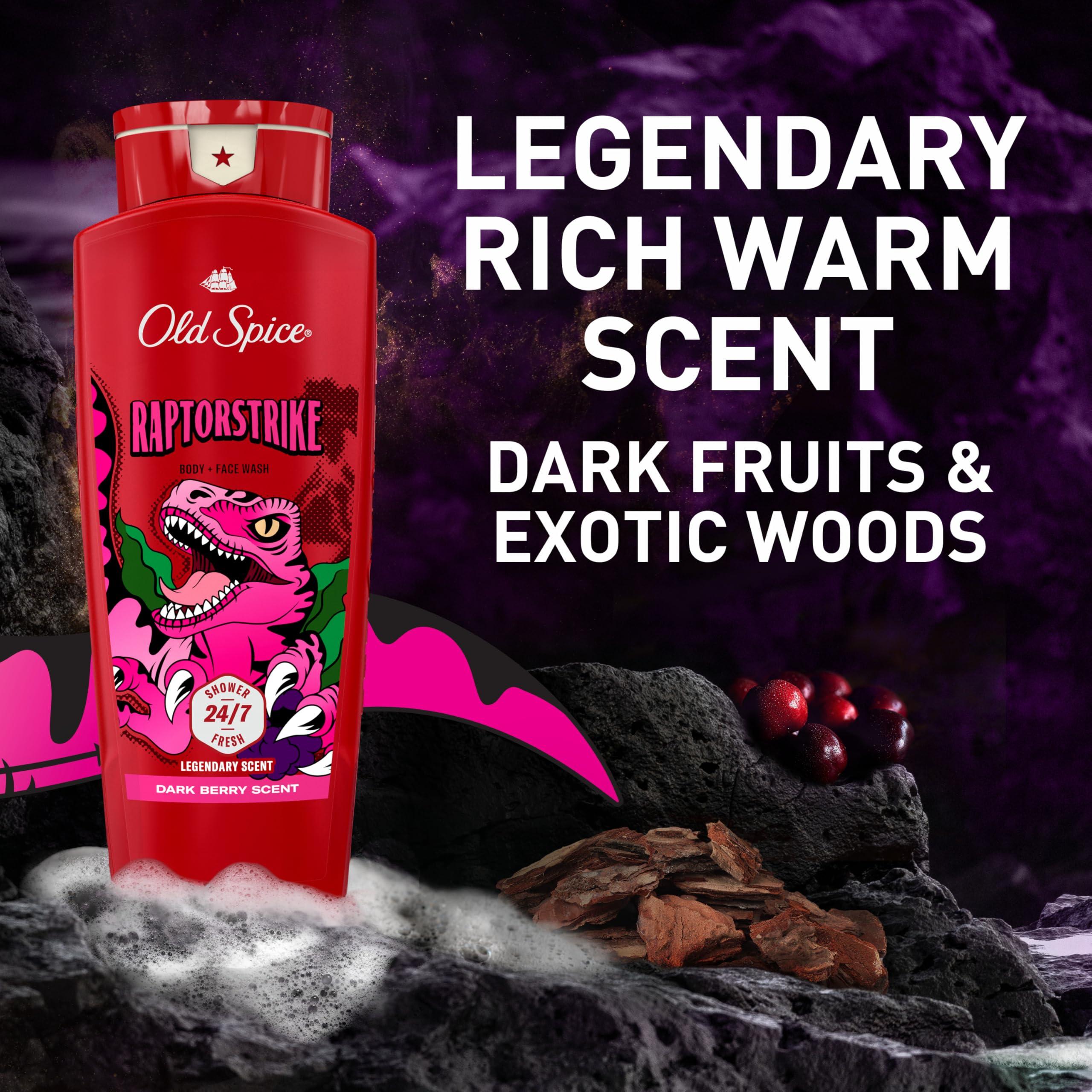 Old Spice Old Spice Body Wash for Men, Raptorstrike, Long Lasting Lather, 24.0 fl oz (Pack of 4)