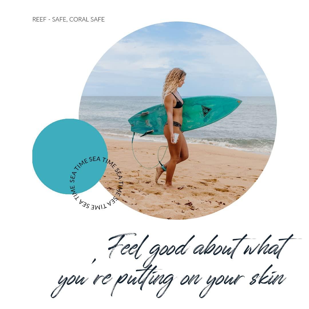 Coral Safe Reef Safe Sunscreen SPF 50 Facestick - Biodegradable, Hawaii & Mexico Approve, Zinc, Vitamin E, Oxybenzone & Octinoxate Free, Water Resistant, Natural Ingredients, Made in USA by Coral Safe