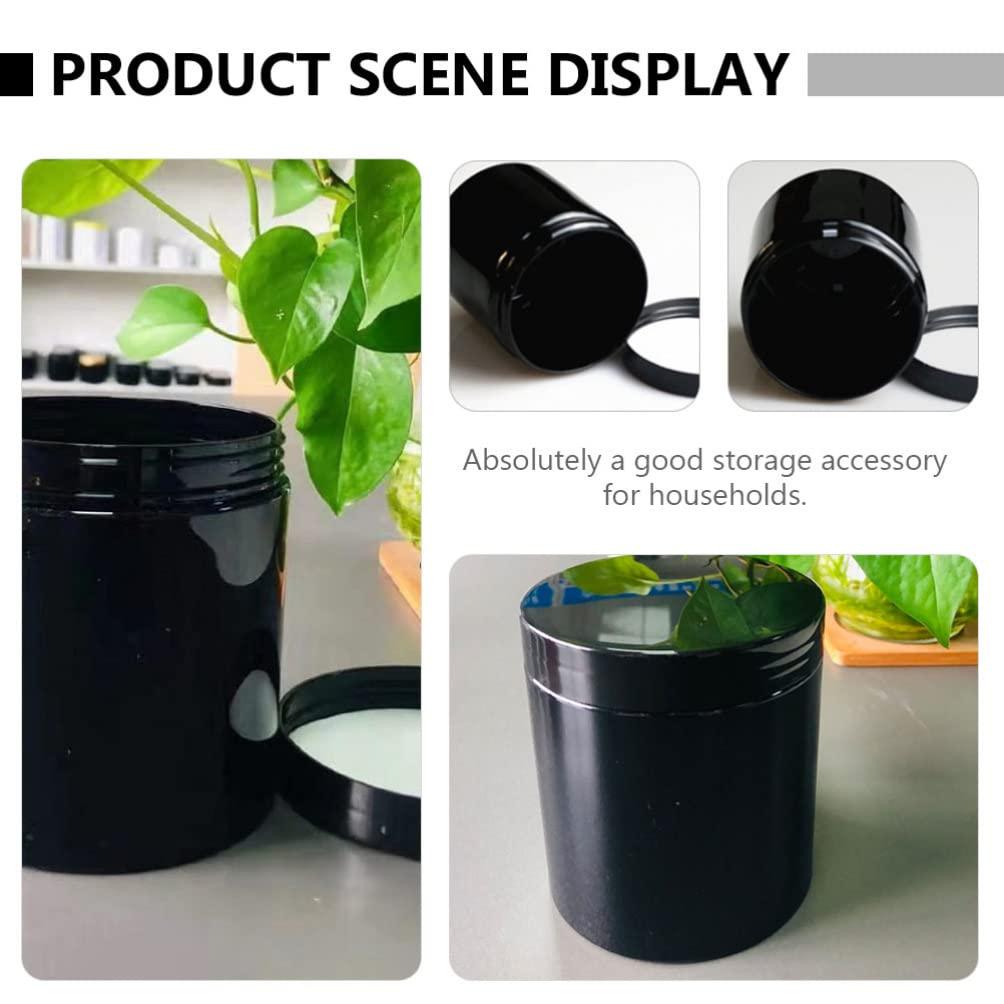 Hemoton 6pcs Plastic Cream Jar Travel Bottles Cosmetic Bottles Storage Bottles Facial Cream Containers Cream Jars Plastic Lotion Bottles Face Mask Jars Makeup Jars Makeup Containers