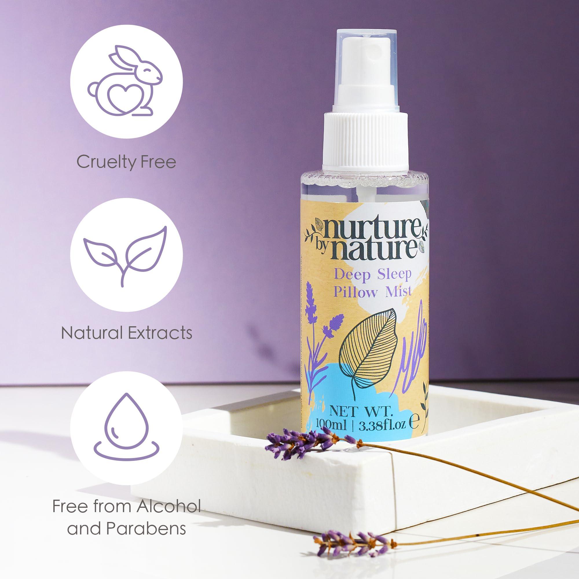 Nurture by Nature Botanicals Nurture by Nature RELAX & CALM Spa Kit, Spa Gift Baskets For Women - Complete Bath Sets for Women Gift - Lavender Pillow Mist, Bath Salts, Soap, Bath Bomb, Candle, Body Scrub - Self Care Gift Basket