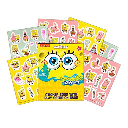 Viacom Spongebob Squarepants Temporary Tattoo Set for Kids - Spongebob Party Favors Bundle with 192 Temporary Tattoos For Goodie Bags Plus Bonus Spongebob Stickers (Spongebob Party Supplies)