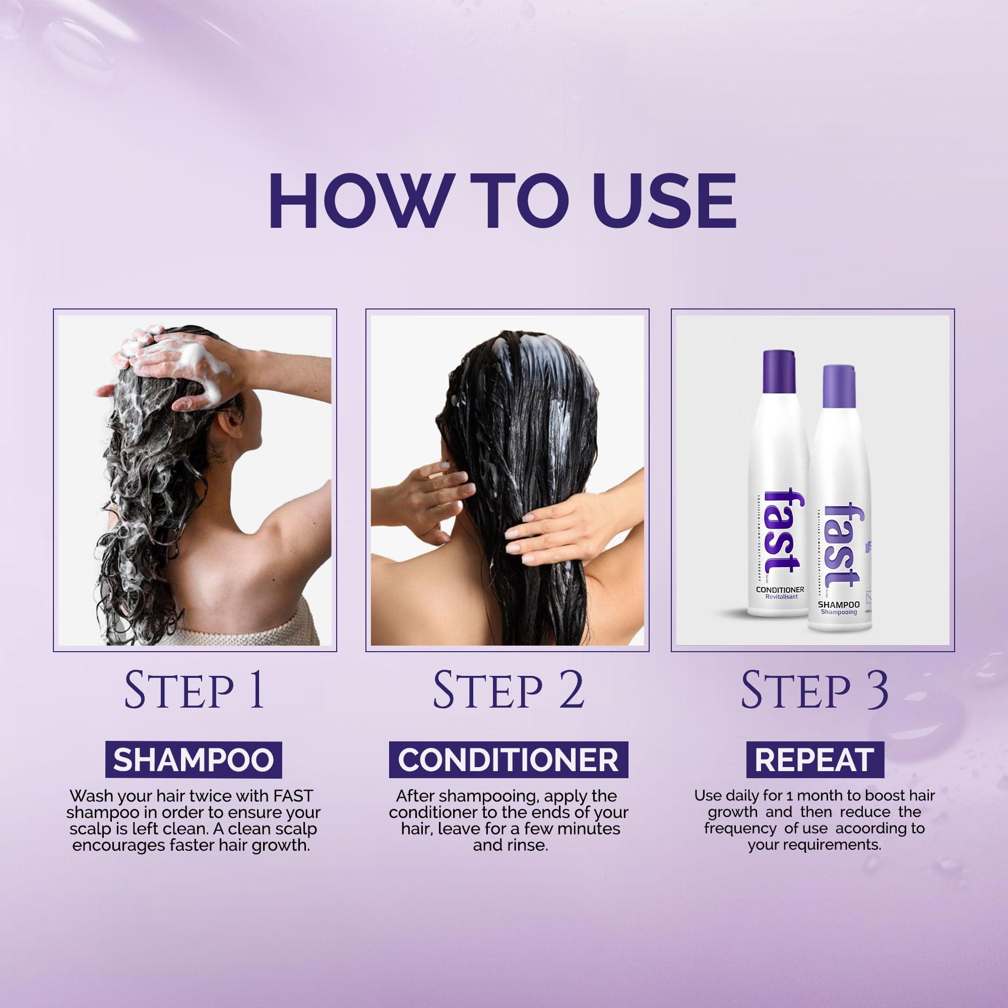 Nisim NISIM F.A.S.T Fortified Amino Scalp Therapy Shampoo & Conditioner- Promote Fast and Healthy Hair Growth (10 Ounce /300 Milliliter)