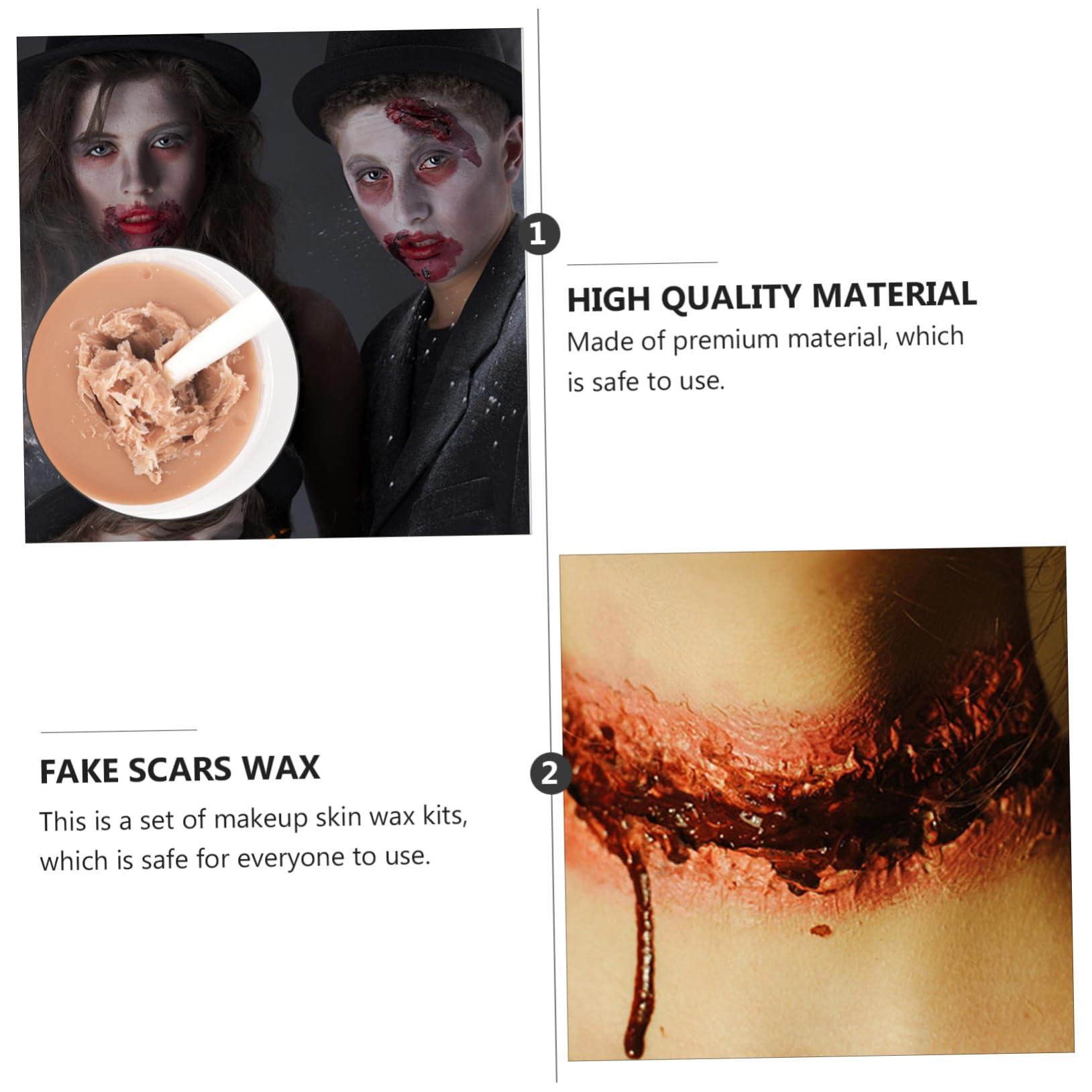 Ipetboom Ipetboom Professional Makeup 2 Pack Special Effects Skin Wax Realistic Wound Scar Wax for Halloween Costumes